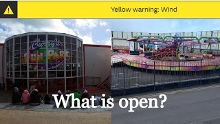 Currys VS Storm Kathleen What rides are open Kiddieland update [upl. by Fillander]