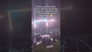 Thank you The Linda Lindas Rancid Smashing Pumpkins amp Green Day for the amazing concert yesterday [upl. by Erfert]