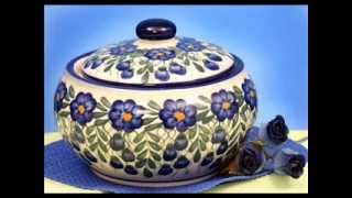 Polish Pottery By WR Unikat  Unique Ceramika Artystyczna Boleslawiec Stoneware [upl. by Rianon782]