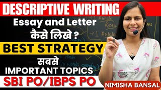 How to write Essay amp Letter  Descriptive Writing  Strategy  SBI PO  IBPS PO  Nimisha Bansal [upl. by Willing]