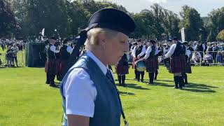 Penicuik and District Pipe Band at the European Pipe Band Championships in Perth 2024 [upl. by Eihcra233]