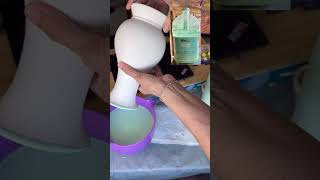 How I Glaze The Interior Of a Vase ceramicpainting drawing art underglaze commissions unique [upl. by Tansey]