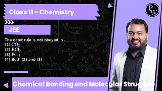 The octet rule is not obeyed in  1 CO2 2 BCl3 3 PCl5 4 Both 2 and 3 [upl. by Selig]