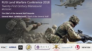 General Mark CarletonSmith Chief of the General Staff RUSI Land Warfare Conference 2018 [upl. by Htabmas642]