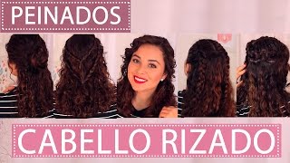 PEINADOS PARA CABELLO RIZADO Fabi Ortiz [upl. by Robbie556]