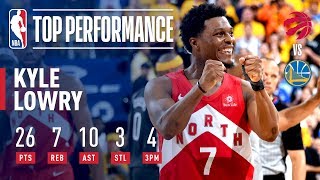 Kyle Lowry Goes For 26 amp 10 In Game 6  2019 NBA Finals [upl. by Ehud]