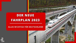 Die neue Schnellfahrstrecke spannende Linien und mehr moderne Züge Fahrplan 2023 in Deutschland [upl. by Shank493]