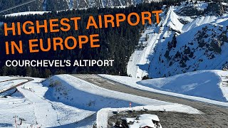 Courchevels Insane Ski Resort Airport Full Aircraft Takeoff from Altiport [upl. by Pelage25]