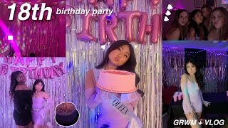 DIY 18TH BIRTHDAY PARTY PICNIC Decorate a Luxurious Picnic Fushia pink and gold themed party [upl. by Leissam]