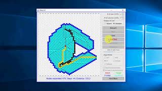 Hexagonal Grid RealTime Pathfinding Algos DFS BFS A Greedy Dijkstras in Java Python and C [upl. by Latsirk]