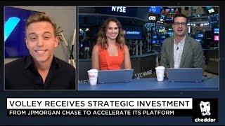 Carson Kahn CTO Volleycom  LIVE Interview with Cheddar from the New York Stock Exchange [upl. by Paderna]