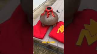 CAPTAIN MAGMA IN REAL LIFE KRAKATOA  spongebob fireworks helmet spongebob krakatoa captainmagma [upl. by Jacinta]