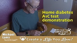 A1C Home Test Demonstation Do you have diabetes or prediabetes [upl. by Manard]