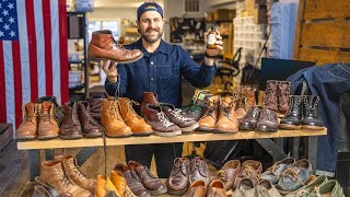 Polishing My Entire Boot Collection and shoes Alden Viberg Grant Stone Oak Street Wolverine [upl. by Rodriguez]