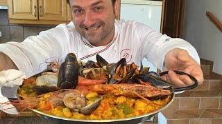 Paella de Marisco Mixo y Pescado [upl. by Ramyar]