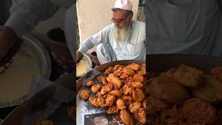 55 Year Baba Selling Aloo Pakory Fry Shabqadar Street Food shortsvideo [upl. by Etteragram]