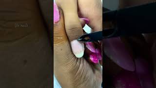 How to cut Cuticles for beginners  Getting new gel paint Simple amp Easy nails 💅 at home shorts [upl. by Atinuahs]