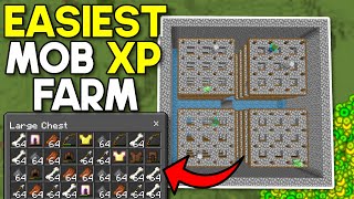 Easiest AFK Mob XP Farm Minecraft Bedrock 120 no spawnerMCPEXboxPS4Nintendo SwitchWindows10 [upl. by Heater174]