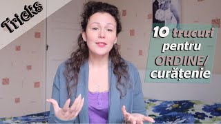 10 Trucuri prin care păstrăm ordinea curățenia în casă [upl. by Ymmor]