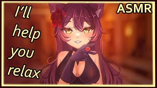 Entrancing Catgirl at the Casino  ASMR  sleep aid black jack whispering assorted triggers [upl. by Nevram444]