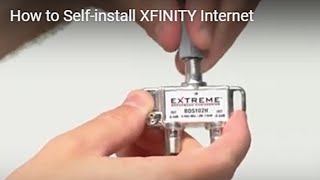 How to Selfinstall XFINITY Internet [upl. by Yesnik769]