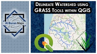 GRASS QGIS Tutorial  Delineate Watershed using GRASS Tools within QGIS [upl. by Sisi]