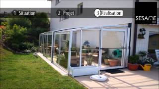 Veranda retractable et mobile par Sésamewmv [upl. by Davena789]