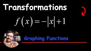 Graph an Absolute Value Function with a Reflection using Transformations fx  x1 [upl. by Rubliw]