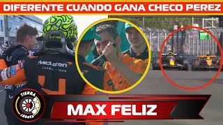 ¡IGUAL QUE CON CHECO VIDEOS MUESTRAN QUE VERSTAPPEN EL MÁS FELIZ CON LA PRIMERA VICTORIA DE NORRIS [upl. by Frazier]