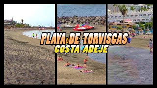 PLAYA DE TORVISCAS  Costa Adeje  Tenerife 4k [upl. by Solley]