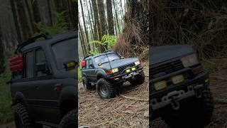 Fun Trailing Toyota Land Cruiser VX 80 landcruiservx80 rcscale rc4x4 rc4wd rctrailing [upl. by Acinoed]