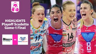 Conegliano  Milano  Highlights  Match 1 Final Scudetto  Lega Volley Femminile 202223 [upl. by Attoynek475]