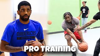 DOING KYRIE IRVINGS BASKETBALL TRAINING [upl. by Yntrok]