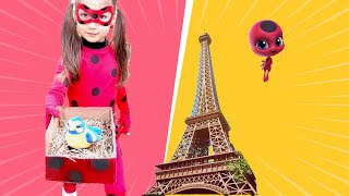 🐞Reina Transform into Miraculous LADYBUG┃Kids Pretend Play [upl. by Trainor]