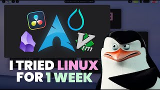 I tried Linux for a week it was terrible but amazing [upl. by Sulakcin]