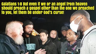 Speakers CornerHamza Talks to Young New Christians He Fails To Convince Them Muhammad Is a Prophet [upl. by Niuqram]