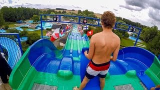 Tosselilla Sommarland  Racer Water Slide quotHyper Speedquot Onride POV [upl. by Drarreg]