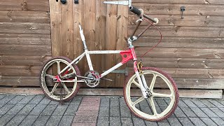 Raleigh Extra Burner restoration Part1  the strip tease Old school BMX [upl. by Melise]