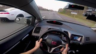 supercharged Civic si vs Z28 camaro [upl. by Brose]