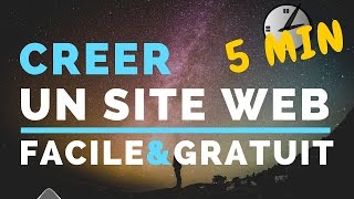 Comment créer un site internet en 5 min FACILE et GRATUIT [upl. by Htabazile]