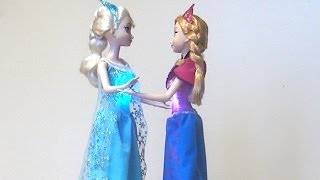 ELSA AND ANNA FROZEN Disney Musical Dolls 🌺TOGETHER Singing 💙 [upl. by Nnawtna]