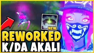 NEW REWORKED KDA AKALI IS INSANELY OP KDA AKALI SKIN SPOTLIGHT  League of Legends [upl. by Anyg]