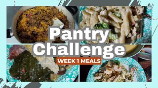 Pantry Challenge Meals Week 1 [upl. by Notlehs352]