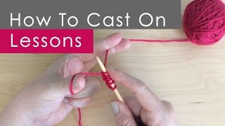 How to CAST ON Long Tail Method Knitting Lessons for Beginners [upl. by Nylram]