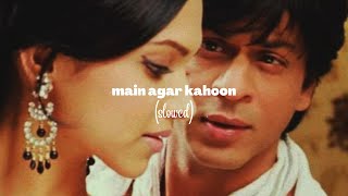 main agar kahoon  sonu nigam  shreya ghoshal  slowed  reverbed  lofi [upl. by Falito]