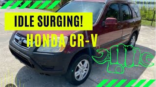 2003 Honda CRV surging idle [upl. by Azenav]