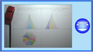 PROIEZIONI ORTOGONALI DI UNA PIRAMIDE A BASE OTTAGONALE POGGIATA SUL PO  634 [upl. by Vorfeld]