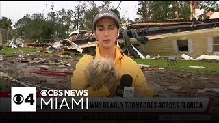 Dog found in rubble at Florida mobile community after Hurricane Milton swept through [upl. by Dicks]