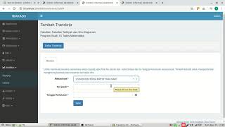 Cara Membuat Transkrip Nilai pada Siakad 3 [upl. by Xel]