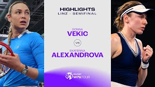 Donna Vekic vs Ekaterina Alexandrova  2024 Linz Semifinal  WTA Match Highlights [upl. by Ainevuol]